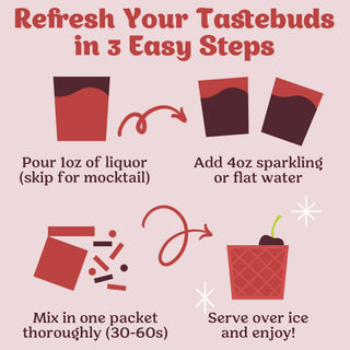 Black Cherry Old Fashioned Cocktail Mixer - Single Packet
