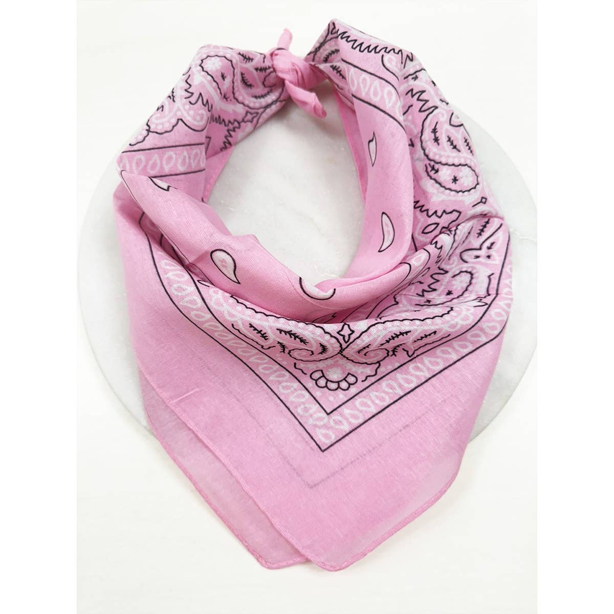 PINK Pasley Pattern Bandanas: