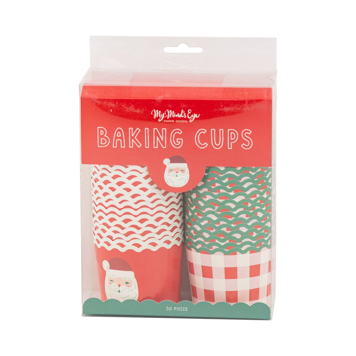 Santa Plaid 5oz Baking Cups 50ct