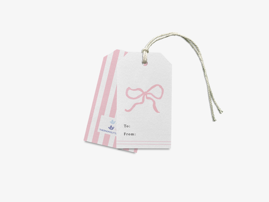 Pink Bow Gift Tags [Sets of 8]