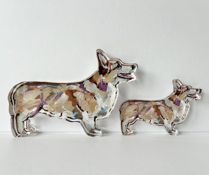 Blonde Corgi Acrylic Small Shelfie