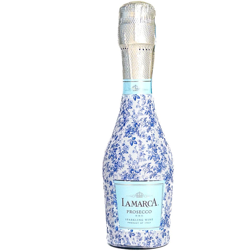 Beau Bottles Blue Floral - MINI Prosecco Collection - Six Pack