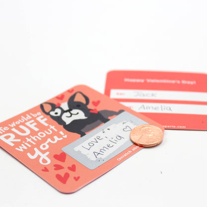Scratch-off Valentine Cards - Animal Puns