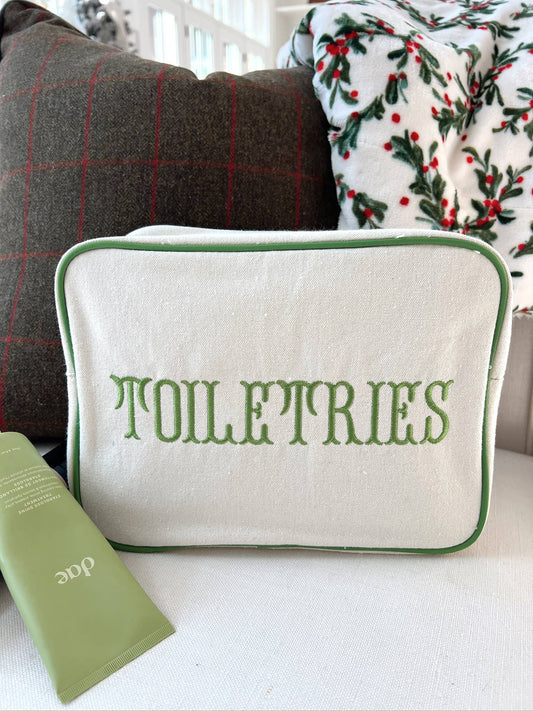 Kenz Kustomz Toiletries - Green Canvas XL Bag