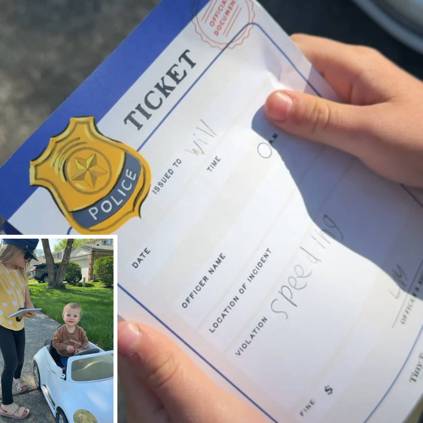 Play Notepad - Police Ticket