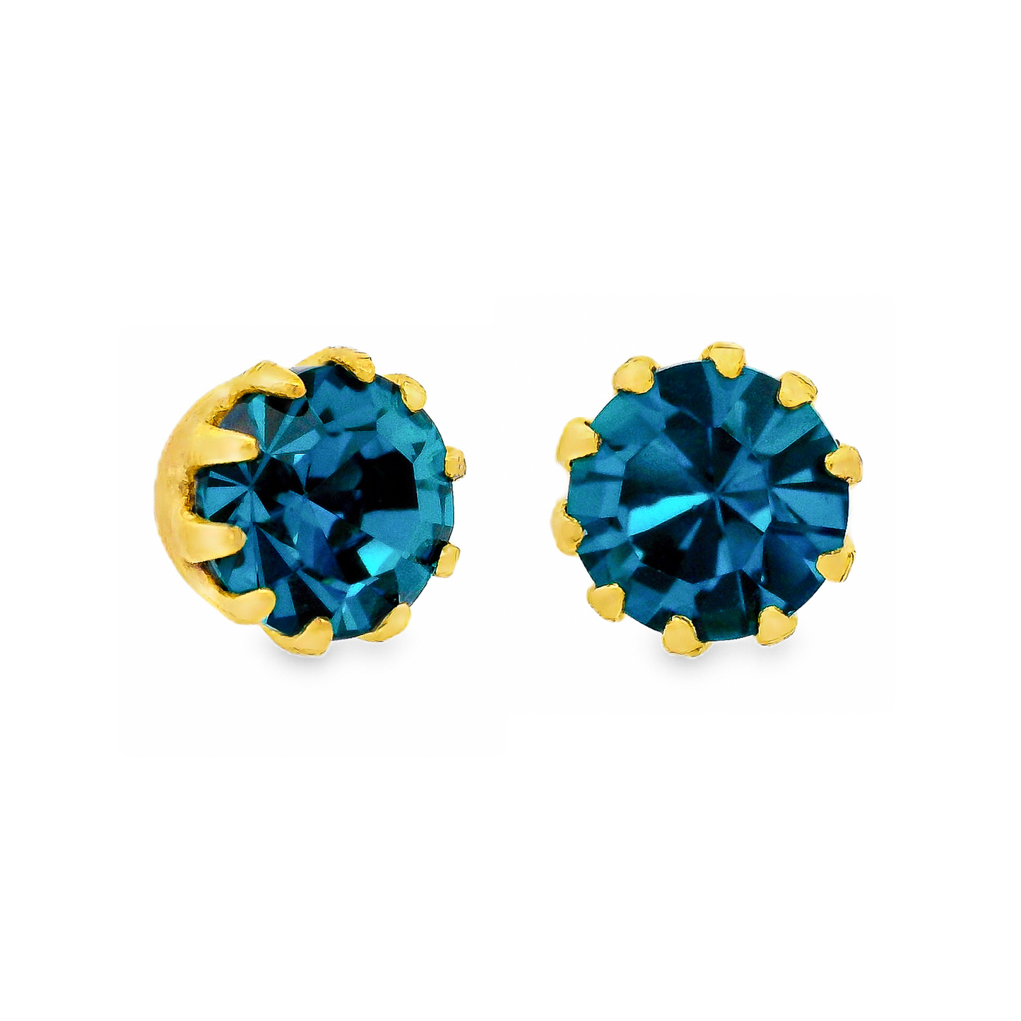 Mini Chrisley Studs: Indicolite