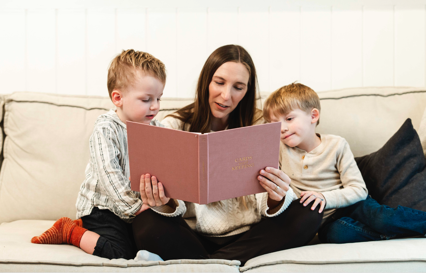 Cards Worth Keeping Journal | Birthday Card Organizer Book: White