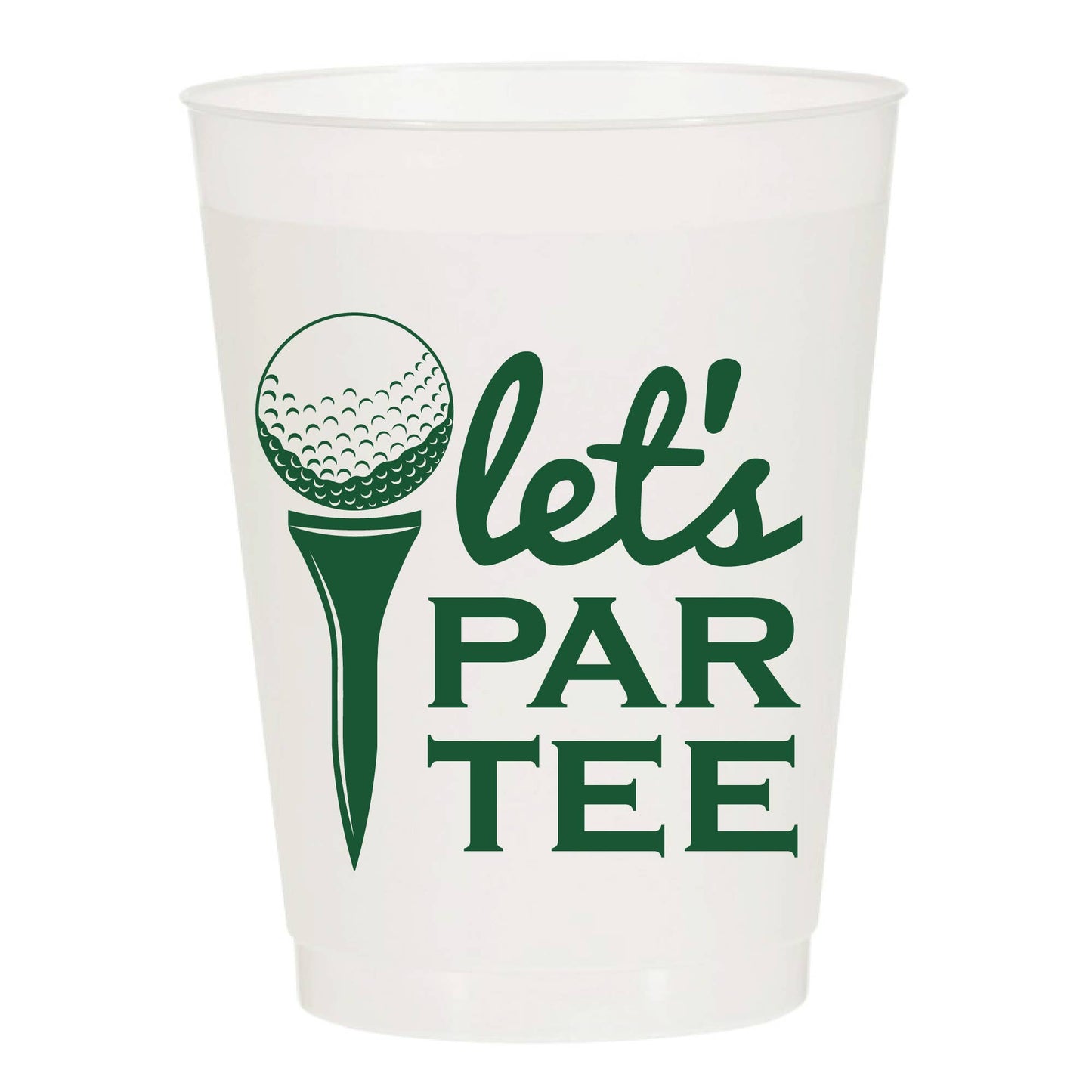 Let's ParTee Frosted Cups - Masters 6pk