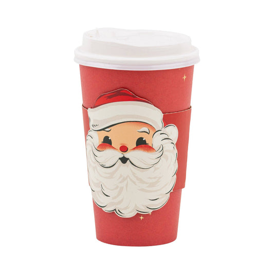 Rosy Cheeks Santa To Go Cups 8ct