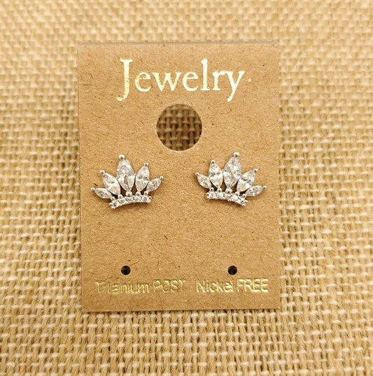Mini Crown Earring
