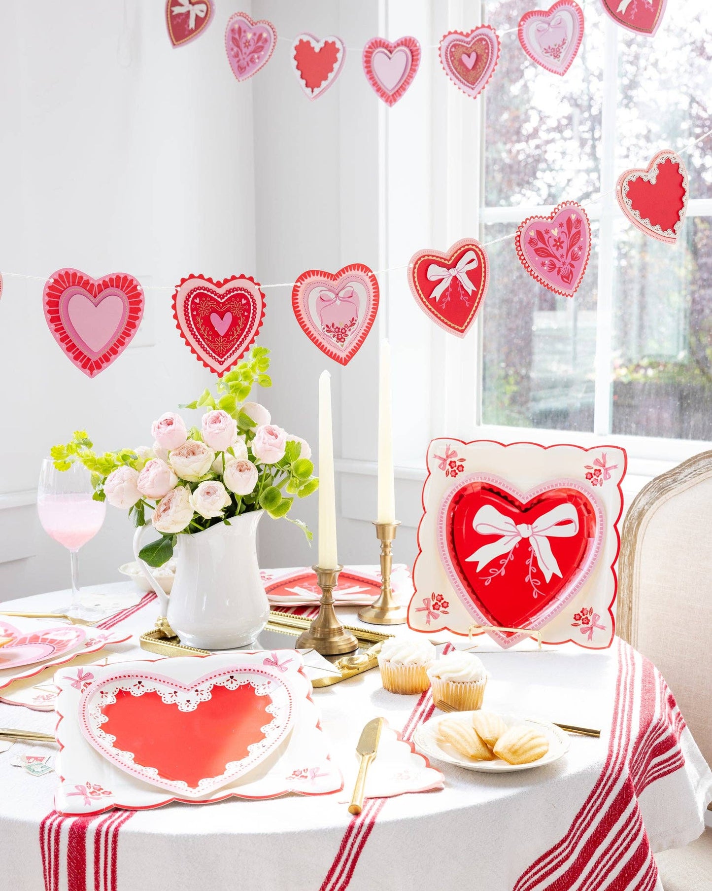 Vintage Heart Shaped Plate Set