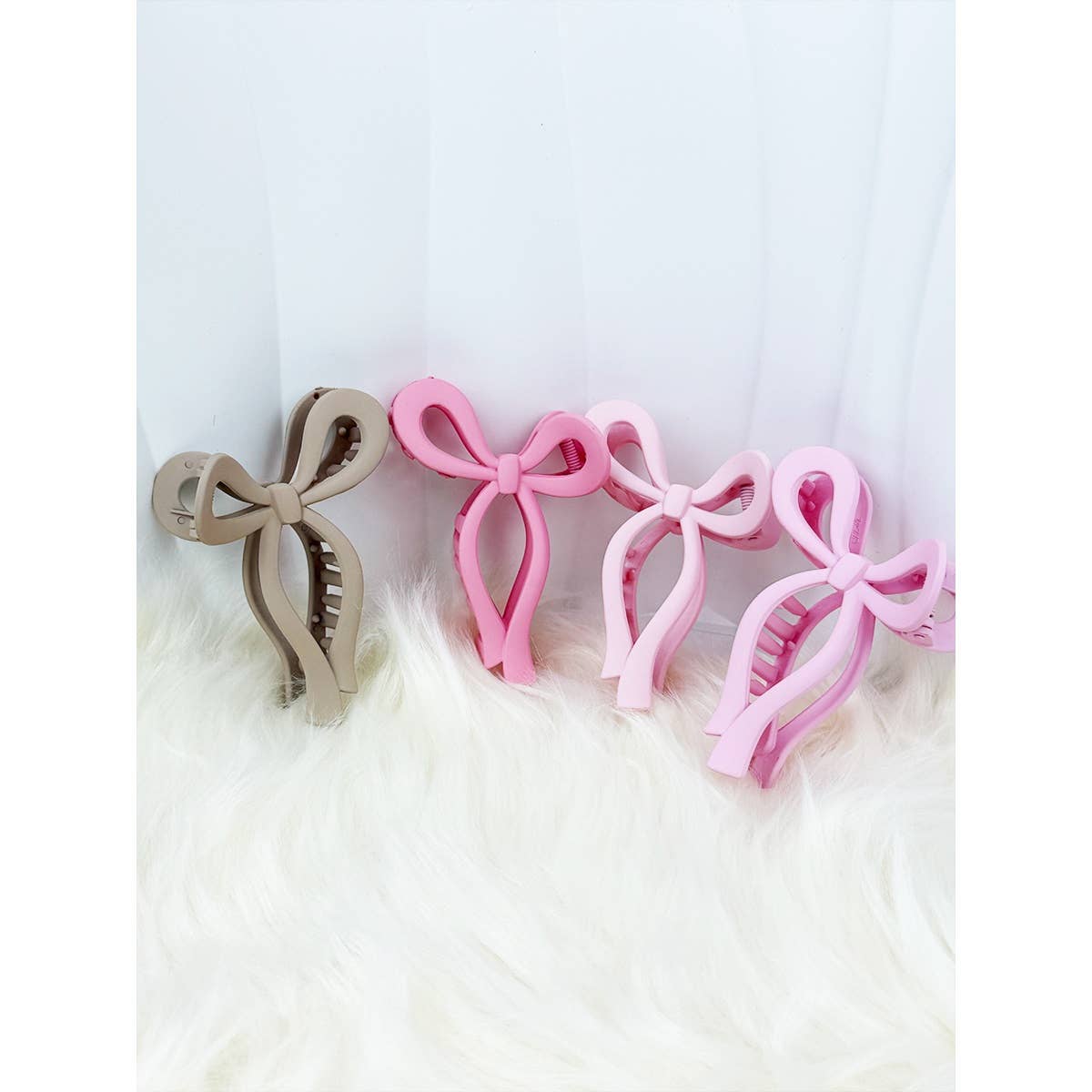Assorted Pinks Bow Clip