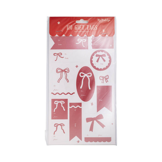 Many Bow Sticker Tag Set