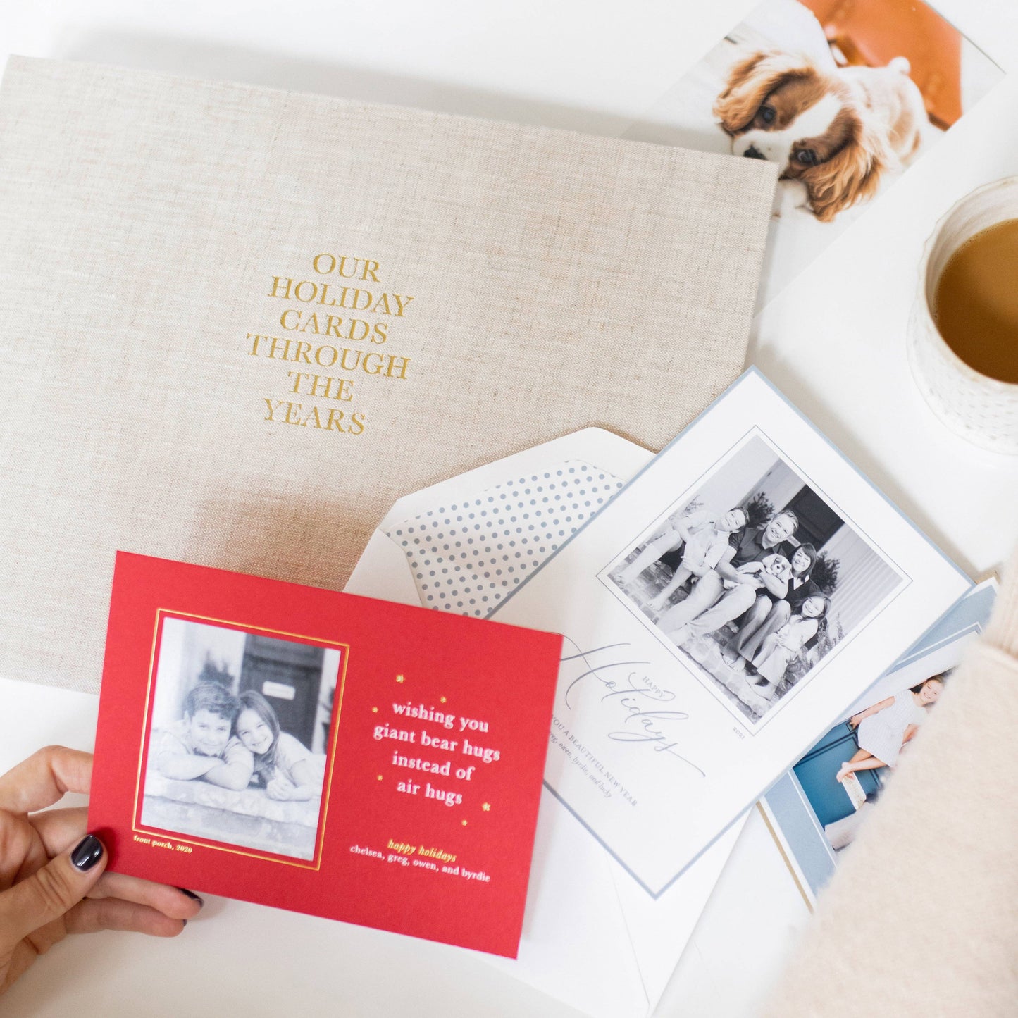 Red Holiday Card Keepsake Book