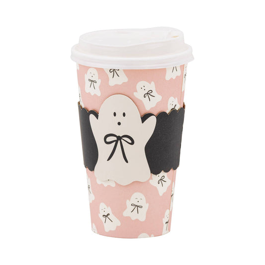 Bow Ghosts To Go Cups 16oz, 8ct