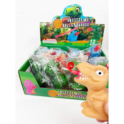 Dinosaur Squeeze Me Roll Up Tongue- 3 Colors