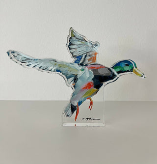 "Take Flight" Mallard Acrylic Small Block