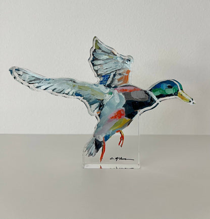 "Take Flight" Mallard Acrylic Small Block