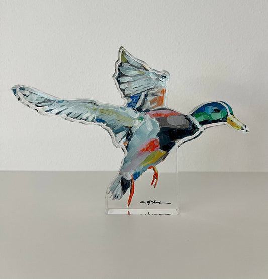 "Take Flight" Mallard Acrylic Small Block