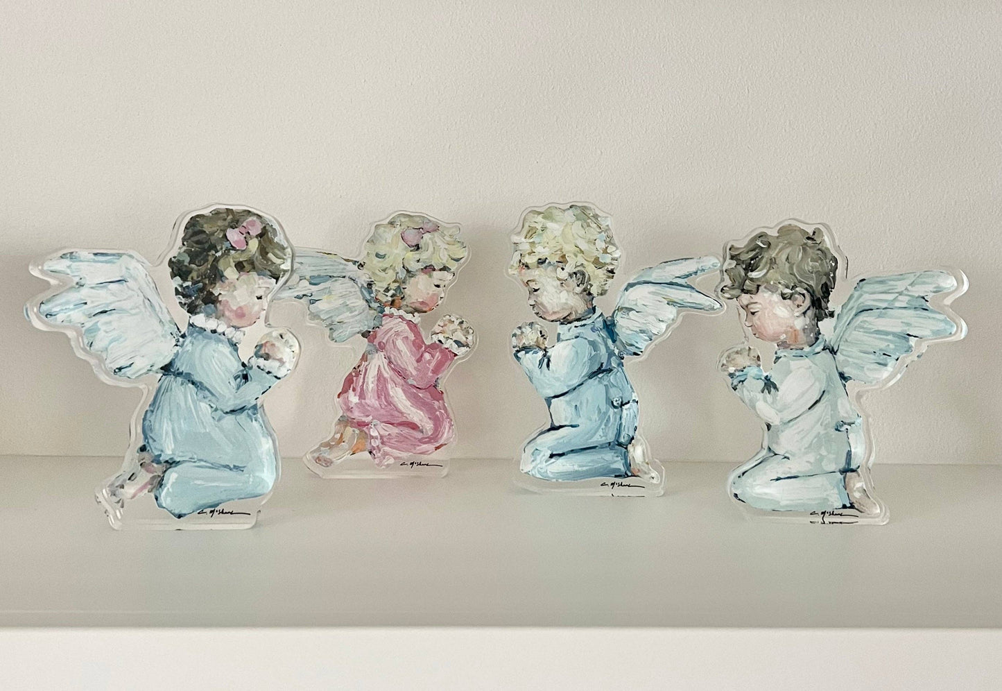 Tiny Wings: Brunette Boy- Acrylic Large Shelfie