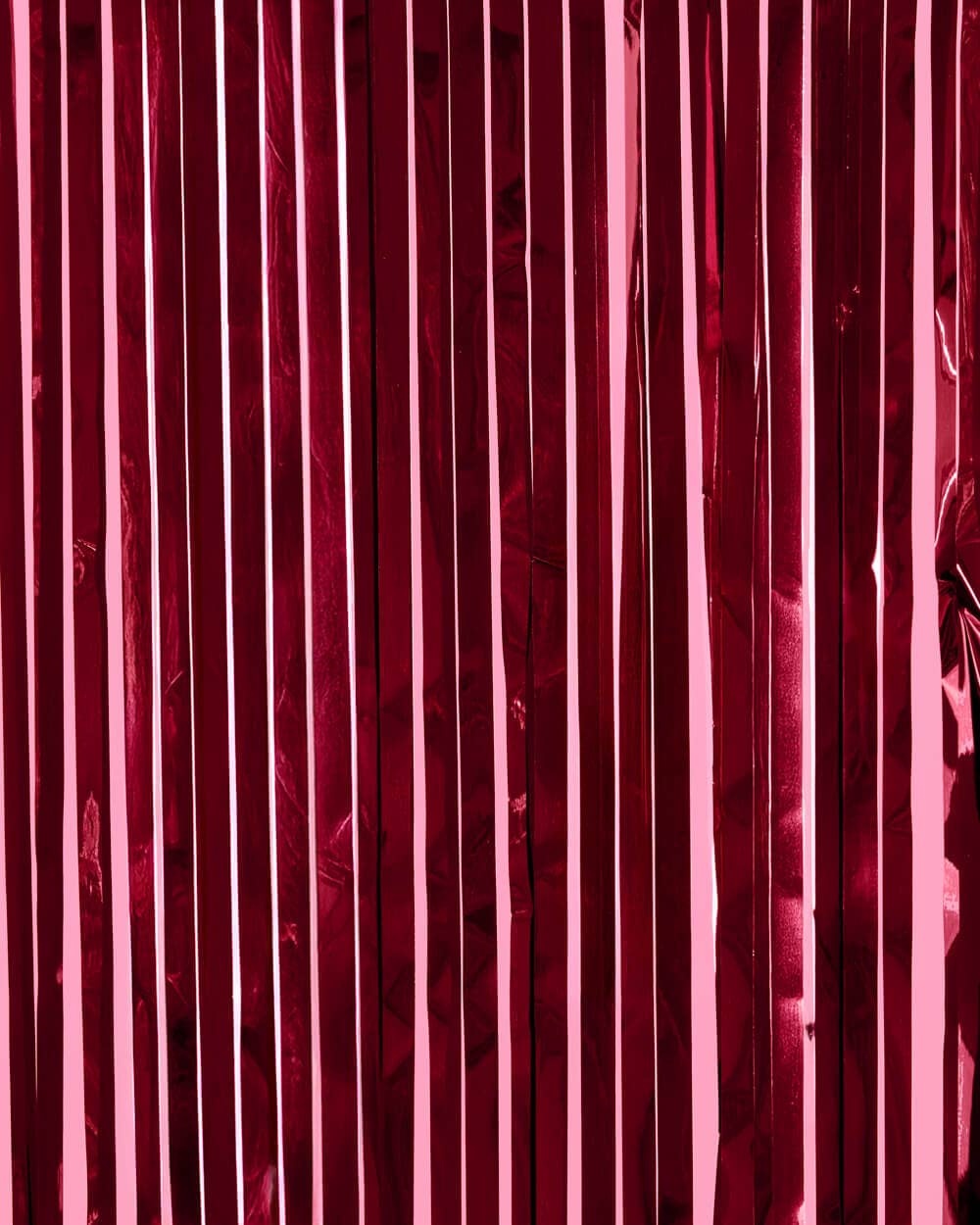 Maroon Fringe Curtains | 2-Pack Party Backdrop, Tinsel