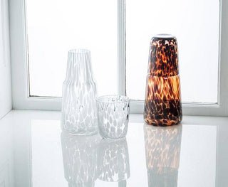 Tortoise Shell Bedside Carafe & Cup-24oz Amber