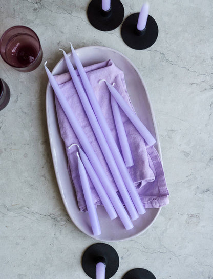 Lavender Danish Taper Candle 12" & 14"