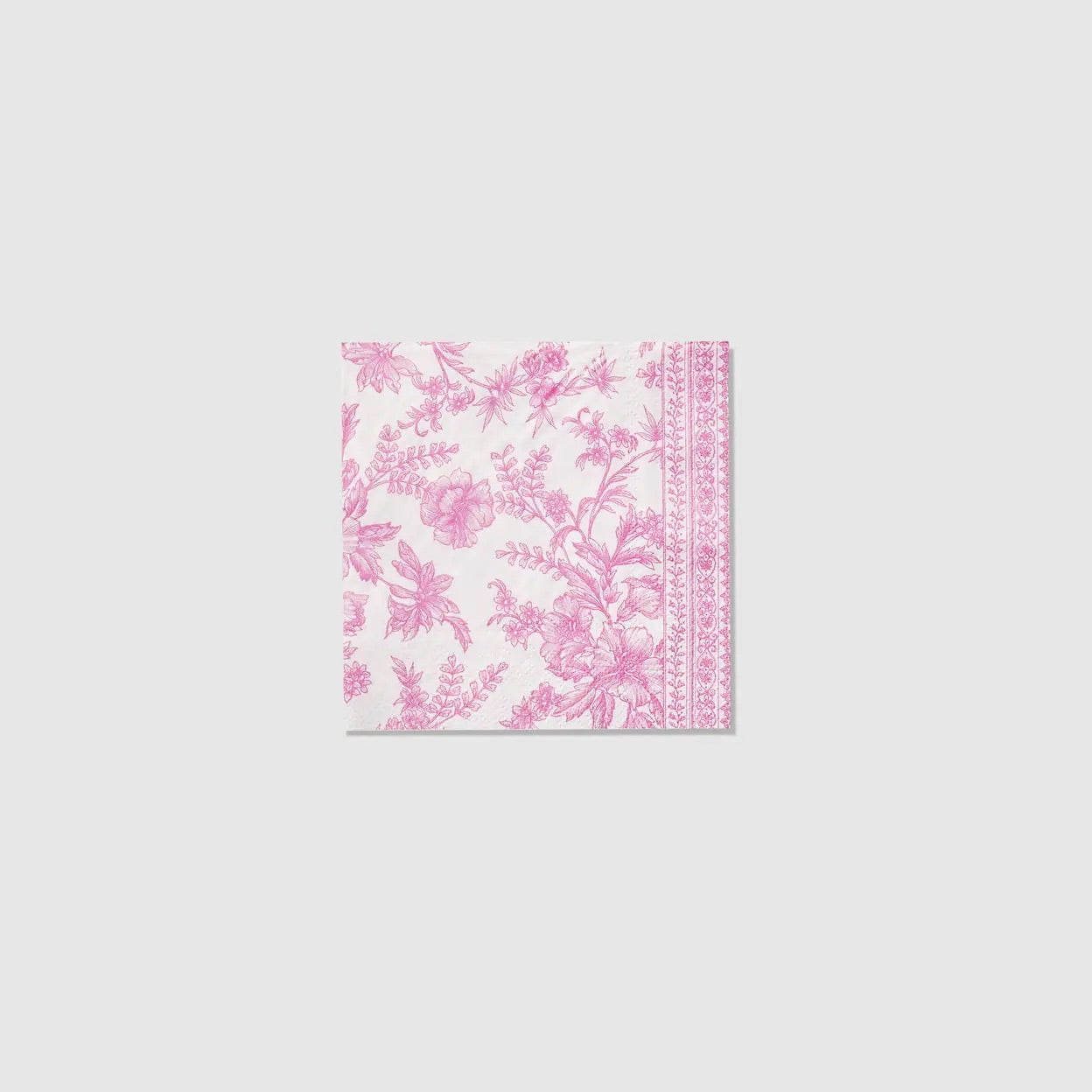 Pink Toile Dinner Napkins-25ct