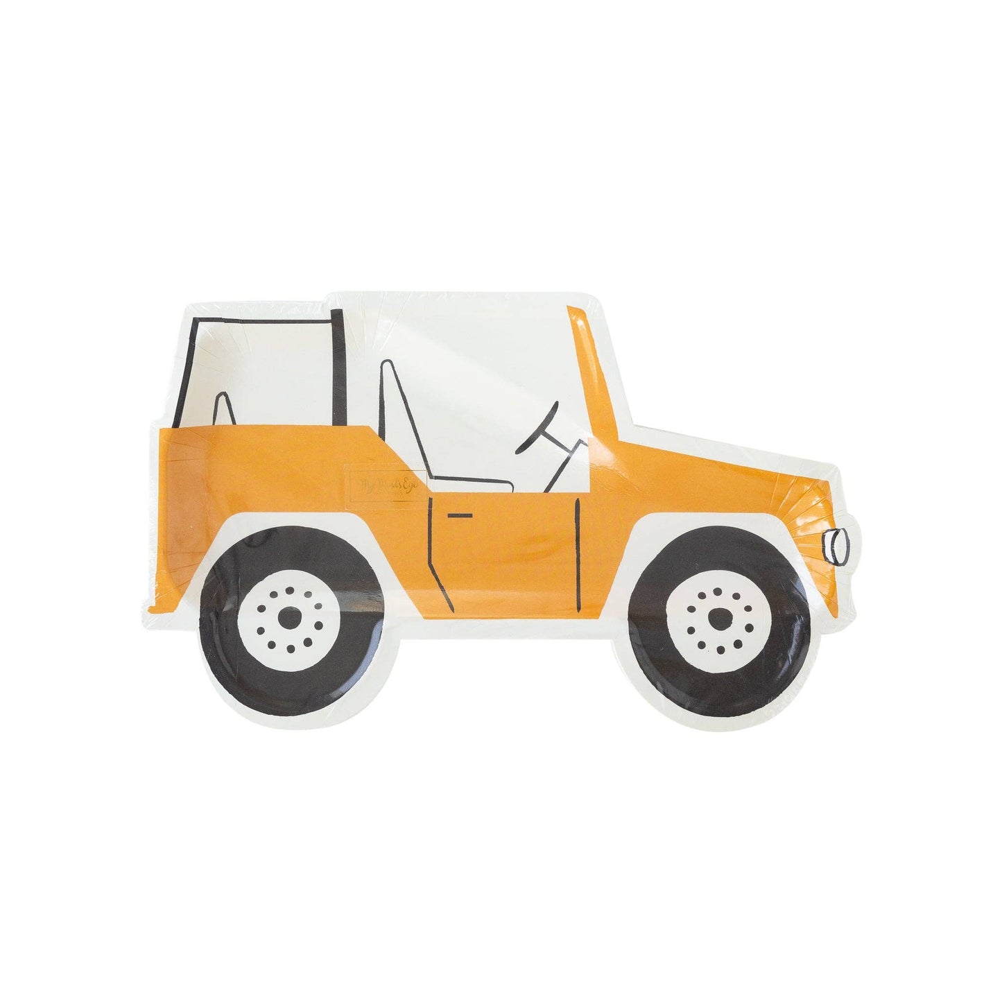 Safari Jeep Shaped Plates 8ct