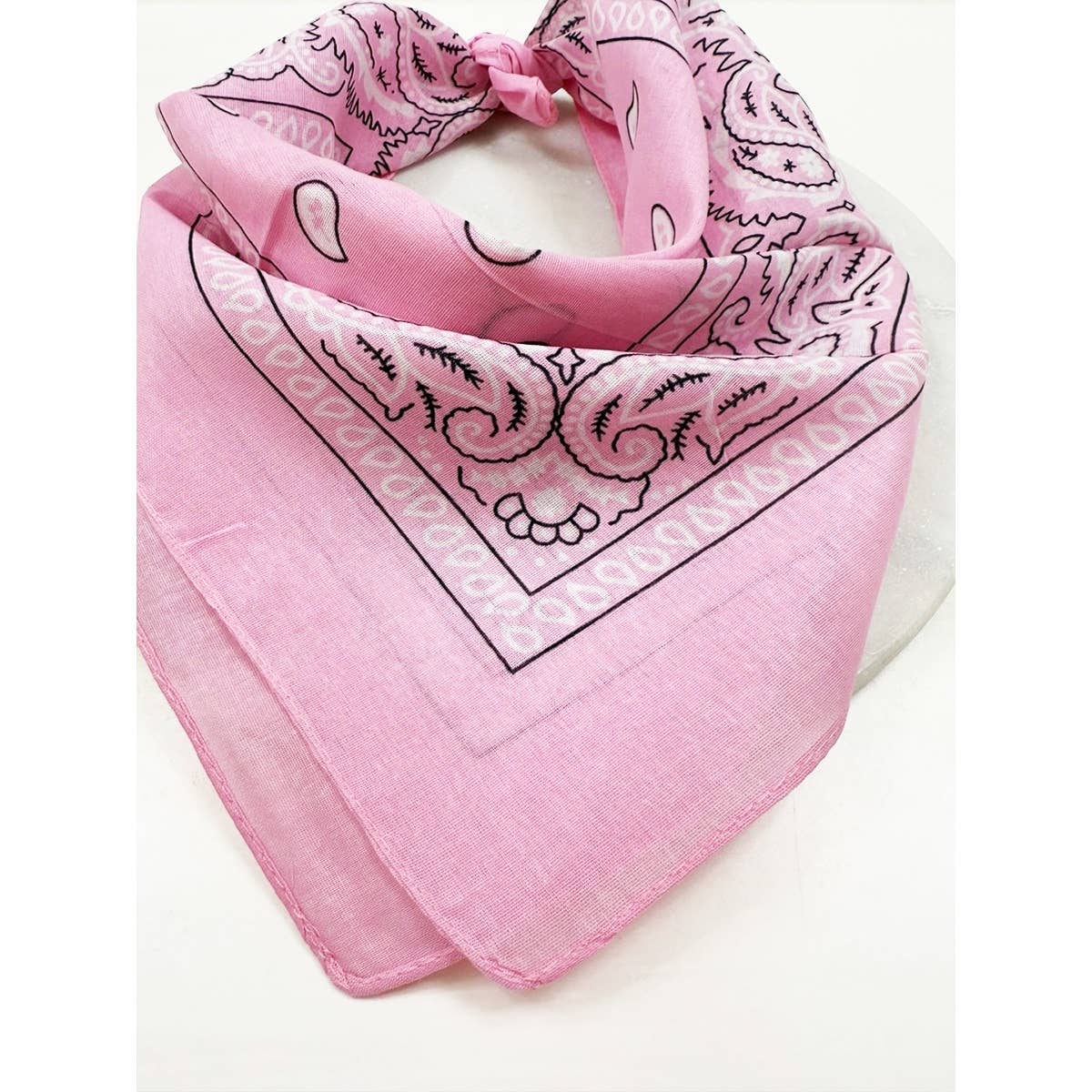 PINK Pasley Pattern Bandanas: