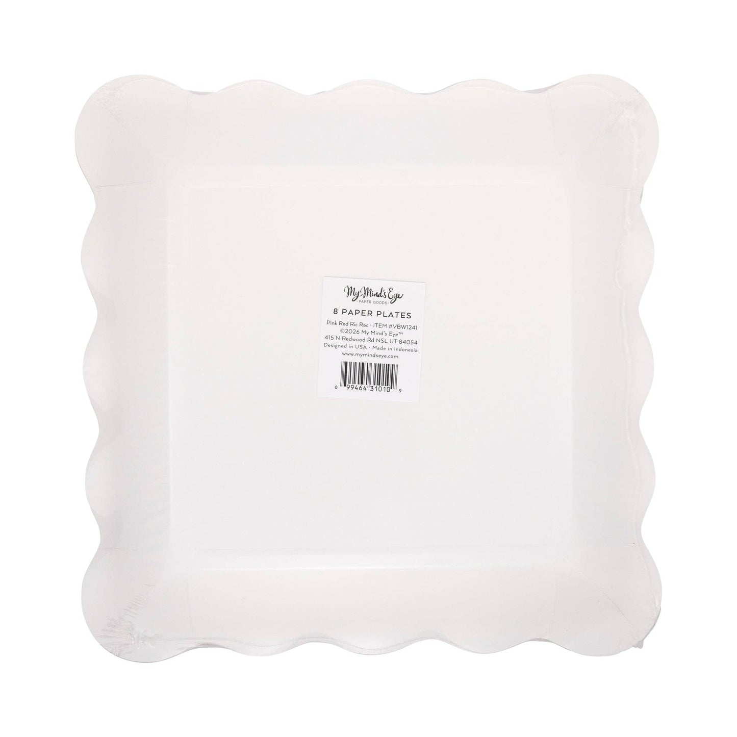 Pink and Red Ric Rac Plate