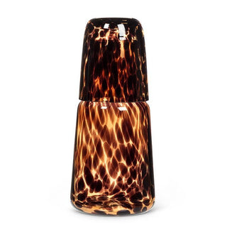 Tortoise Shell Bedside Carafe & Cup-24oz Amber