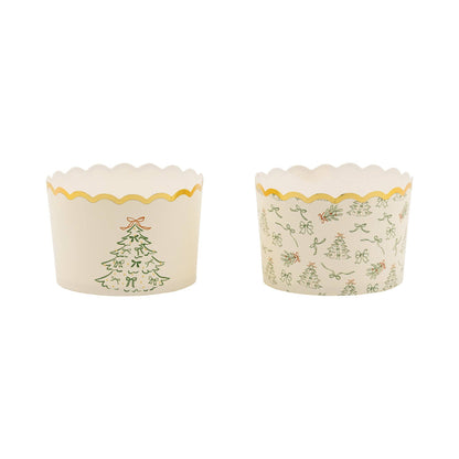 JUMBO Green Trees 8oz Baking Cups 8oz/40ct