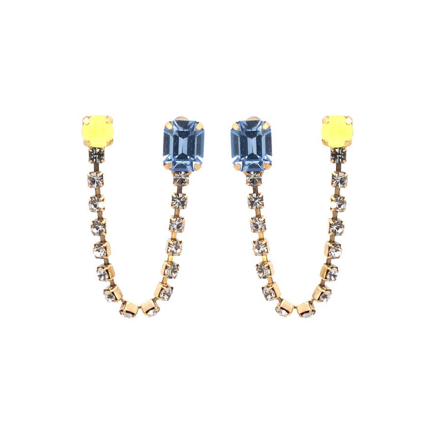 Dalia Double Piercing Earrings- Multiple Color Options