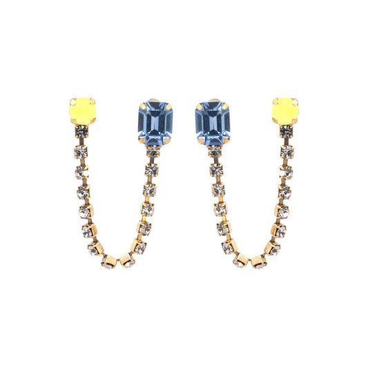 Dalia Double Piercing Earrings- Multiple Color Options