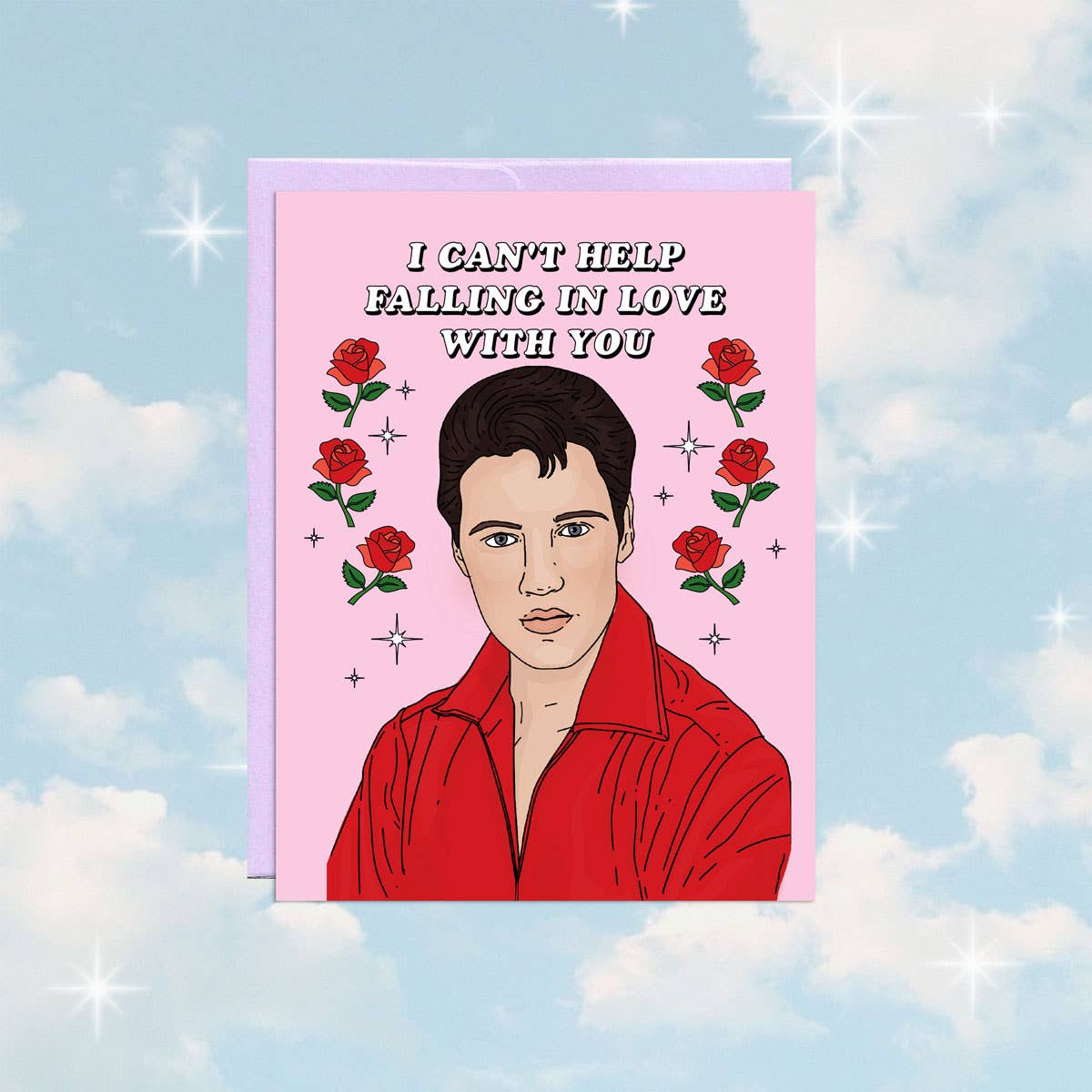 Can't Help Falling Elvis Card| Valentine's Day