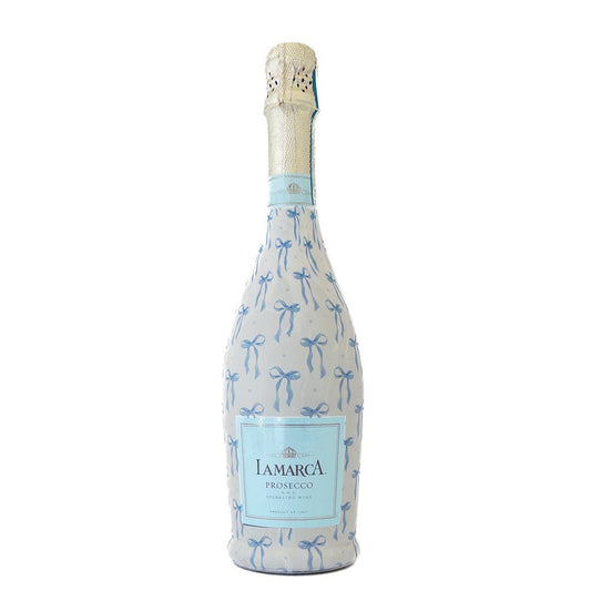 Beau Bottles Grandmillenial Blue Bows - Prosecco Collection