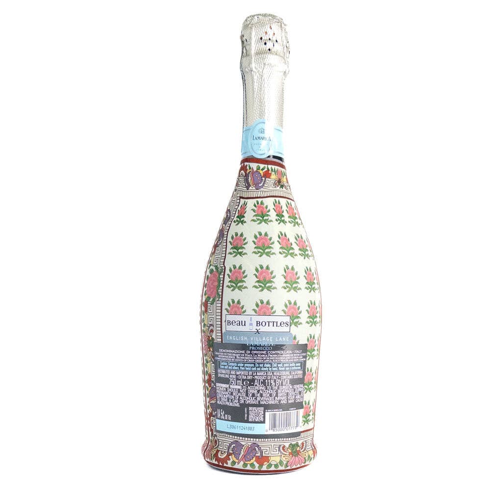 Beau Bottles x English Village Lane - Rose Medallion - Prosecco Collection