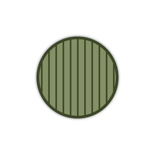 Olive Pinstripe Snack Plates