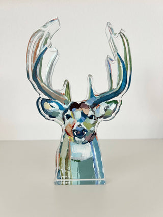 "Bucky" Acrylic Deer Small Shelfie