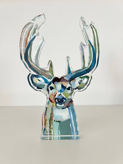 "Bucky" Acrylic Deer Small Shelfie