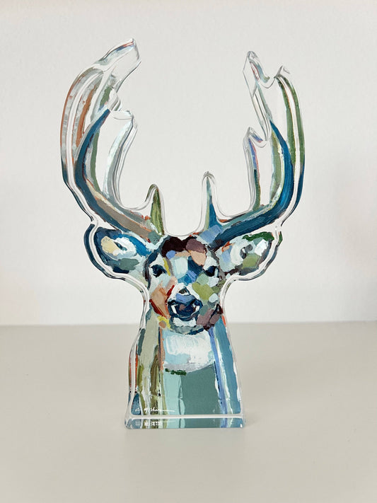 "Bucky" Acrylic Deer Small Shelfie
