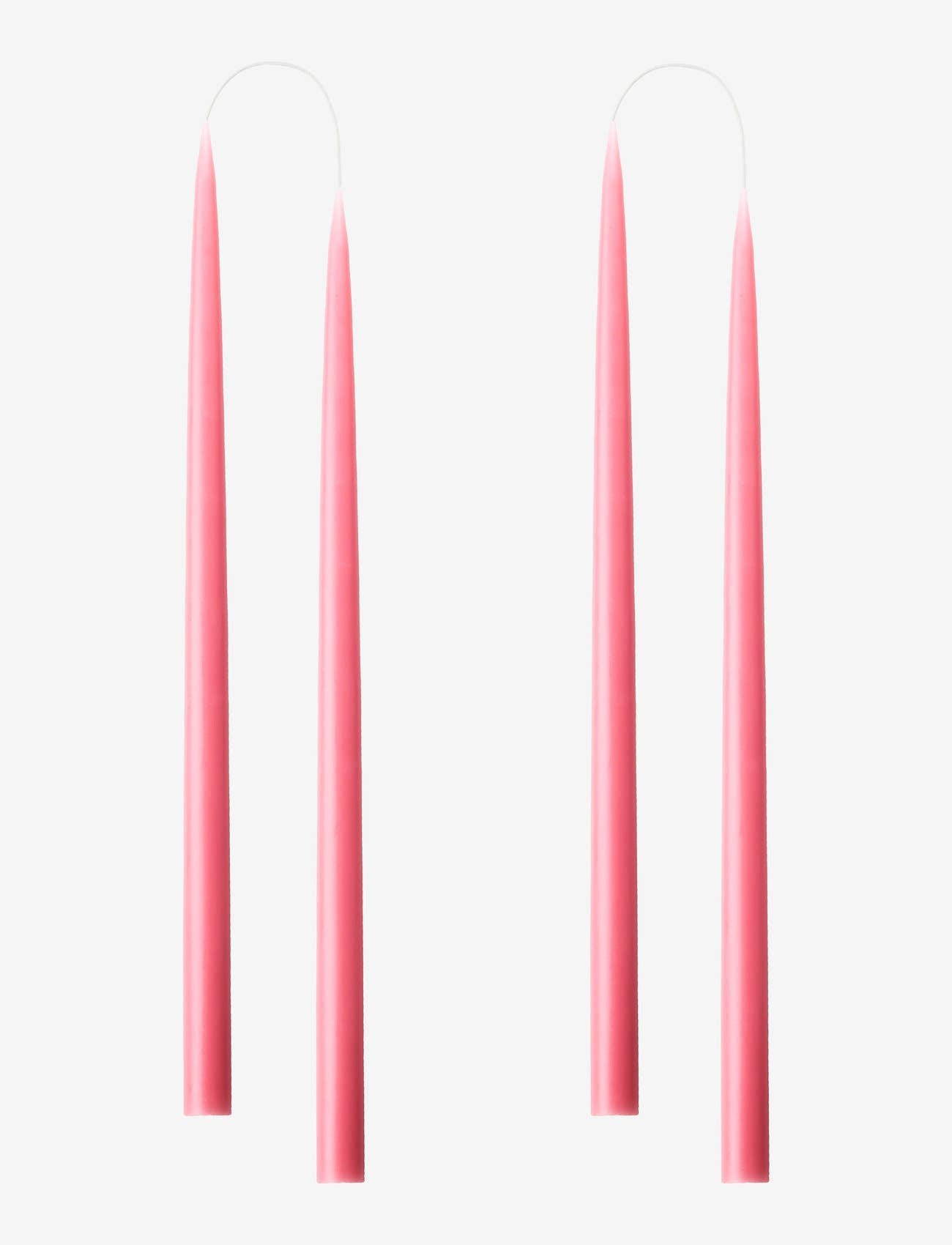 Rose Pink Danish Taper Candle 12in