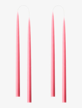 Rose Pink Danish Taper Candle 12in