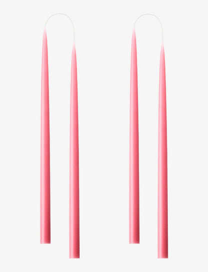Rose Pink Danish Taper Candle 12in