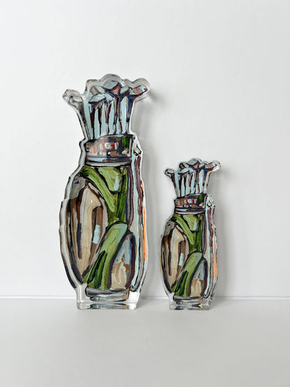 Golf Clubs Acrylic Small Shelfie