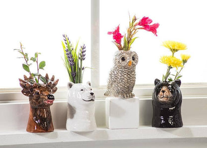 Daschund Wildlife Bud Vase-2"H: