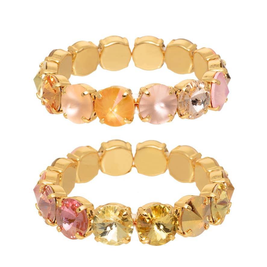Croatia Stretch Bracelet in Mixes: Candy Crush / Medium