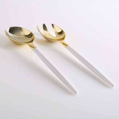 White & Gold Serving Set