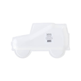 Safari Jeep Shaped Plates 8ct